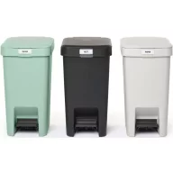   Brabantia StepUp szelektív szemetes szett, 3db eltérő színű kuka, 10L, 91% újrahasznosított műanyag