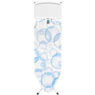   Brabantia vasalódeszka fix tálcával gőzállomásokhoz 124x45cm - C méret, fehér váz, PerfectFlow buborék huzat