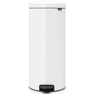   Brabantia NewIcon pedálos szemetes lecsapódásgátló fedővel, 30L, acél, fehér