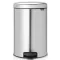 Brabantia NewIcon pedálos szemetes lecsapódásgátló fedővel, 20L, rozsdamentes, ujjlenyomatmentes