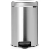   Brabantia NewIcon pedálos szemetes lecsapódásgátló fedővel, 12L, rozsdamentes, ujjlenyomatmentes
