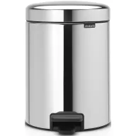   Brabantia NewIcon pedálos szemetes lecsapódásgátló fedővel, 5L, rozsdamentes, fényes