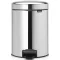Brabantia NewIcon pedálos szemetes lecsapódásgátló fedővel, 5L, rozsdamentes, fényes