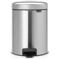   Brabantia NewIcon pedálos szemetes lecsapódásgátló fedővel, 5L, rozsdamentes, selyem