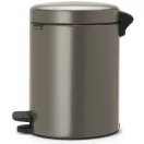Platinaszürke Brabantia szemeteskuka