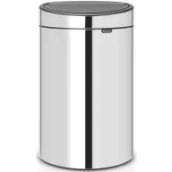   Brabantia Touch Bin New Soft-Touch nyomófedeles szemetes, 40L, rozsdamentes fényes