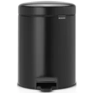   Brabantia NewIcon pedálos szemetes lecsapódásgátló fedővel, 5L, acél, matt fekete