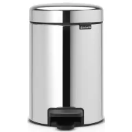   Brabantia NewIcon pedálos szemetes lecsapódásgátló fedővel, 3L, rozsdamentes, fényes