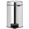 Brabantia NewIcon pedálos szemetes lecsapódásgátló fedővel, 3L, rozsdamentes, fényes