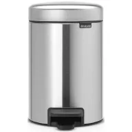   Brabantia NewIcon pedálos szemetes lecsapódásgátló fedővel, 3L, rozsdamentes, selyem