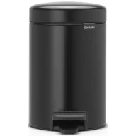   Brabantia NewIcon pedálos szemetes lecsapódásgátló fedővel, 3L, acél, matt fekete