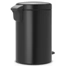 Brabantia Newicon matt fekete henger formájú szemeteskuka