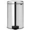 Brabantia NewIcon pedálos szemetes lecsapódásgátló fedővel, 20L, rozsdamentes, fényes