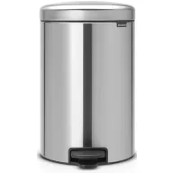   Brabantia NewIcon pedálos szemetes lecsapódásgátló fedővel, 20L, rozsdamentes, selyem