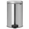 Brabantia NewIcon pedálos szemetes lecsapódásgátló fedővel, 20L, rozsdamentes, selyem