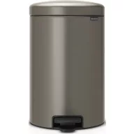   Brabantia NewIcon pedálos szemetes lecsapódásgátló fedővel, 20L, acél, platinaszürke