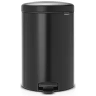   Brabantia NewIcon pedálos szemetes lecsapódásgátló fedővel, 20L, acél, matt fekete