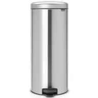   Brabantia NewIcon pedálos szemetes lecsapódásgátló fedővel, 30L, rozsdamentes, selyem