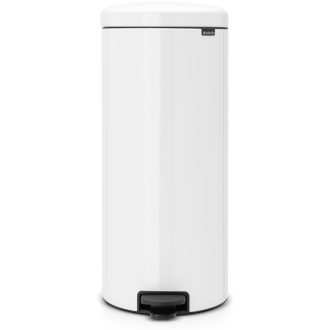   Brabantia NewIcon pedálos szemetes lecsapódásgátló fedővel, acél tartály, 30L, acél, fehér