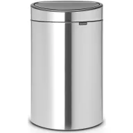   Brabantia Touch Bin New Soft-Touch nyomófedeles szemetes, 40L, rozsdamentes ujjlenyomatmentes