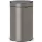 Brabantia Touch Bin New Soft-Touch nyomófedeles szemetes, 40L, acél, platinaszürke