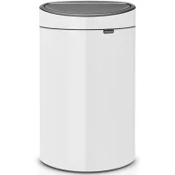  Brabantia Touch Bin New Soft-Touch nyomófedeles szemetes, 40L, acél, fehér