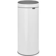  Brabantia Touch Bin New Soft-Touch nyomófedeles szemetes, 30L, acél, fehér