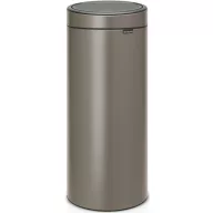   Brabantia Touch Bin New Soft-Touch nyomófedeles szemetes, 30L, acél, platinaszürke
