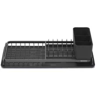   Brabantia kompakt, zárt peremű csepegtető állvány, 20x46,3cm, sötétszürke