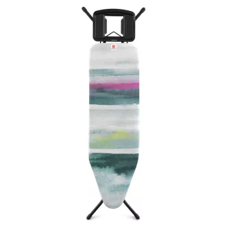   Brabantia vasalódeszka fix támasszal 124x38cm - B méret, fekete váz, reggeli szellő huzat