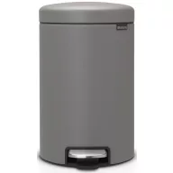   Brabantia NewIcon pedálos szemetes lecsapódásgátló fedővel, 12L, acél, betonszürke