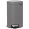 Brabantia NewIcon pedálos szemetes lecsapódásgátló fedővel, 12L, acél, betonszürke