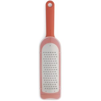   Brabantia TASTY+ durva kézi reszelő, védőfedéllel, csúszásgátló talp, akasztóval, rozsdamentes, műanyag, terrakotta rózsaszín