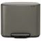 Brabantia Bo Pedal Bin pedálos szelektív kuka, 3x11L, acél, platinaszürke