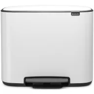   Brabantia Bo Pedal Bin pedálos szelektív kuka, 11+23L, acél, fehér