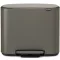 Brabantia Bo Pedal Bin pedálos szelektív kuka, 11+23L, acél, platinaszürke