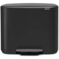   Brabantia Bo Pedal Bin pedálos szelektív kuka, 11+23L, acél, matt fekete