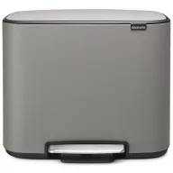   Brabantia Bo Pedal Bin pedálos szelektív kuka, 3x11L, acél, betonszürke