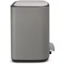 Brabantia Bo Pedal Bin pedálos szelektív kuka, 3x11L, acél, betonszürke