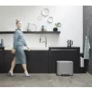 Brabantia Bo Pedal Bin pedálos szelektív kuka, 3x11L, acél, betonszürke