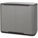Brabantia Bo Pedal Bin pedálos szelektív kuka, 11+23L, acél, betonszürke ásványi textúra