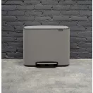 Brabantia Bo Pedal Bin pedálos szemetes, 36L, acél, betonszürke