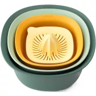   Brabantia TASTY+ keverőtál szett, 2db keverőtál/ 1db szűrőedény/ 1db mérőkancsó/facsaró, többszínű, műanyag