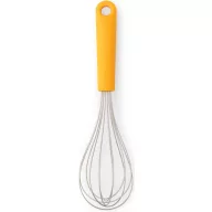   Brabantia TASTY+ nagy méretű habverő, akasztóval, rozsdamentes fej, műanyag nyél, mézsárga
