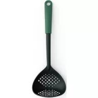   Brabantia TASTY+  szűrőkanál, beépített serpenyőtartóval, akasztóval, hőálló, műanyag, platinazöld
