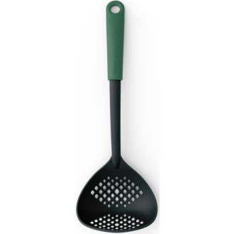   Brabantia TASTY+  szűrőkanál, beépített serpenyőtartóval, akasztóval, hőálló, műanyag, platinazöld