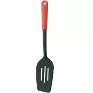   Brabantia TASTY+  spatula, egyik oldali vágóéllel, beépített serpenyőtartóval, akasztóval, hőálló, műanyag, terrakotta rózsaszín