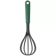   Brabantia TASTY+ habverő és szűrőkanál, beépített tartóval peremekhez, akasztóval, hőálló, műanyag, platinazöld