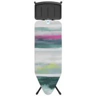   Brabantia vasalódeszka fix tálcával gőzállomásokhoz 124x45cm - C méret, fekete váz, reggeli szellő huzat
