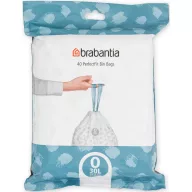   Brabantia PerfectFit méretpontos szemeteszsák, O méret, 30L, visszazárható adagoló csomag, 40 zsák/csomag